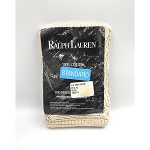 Lauren Ralph Lauren Cold Spring Pinstripe Standard Two (2) Pillowcases Vintage